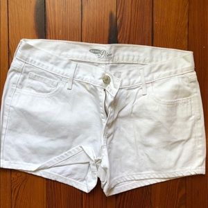 White Denim Shorts